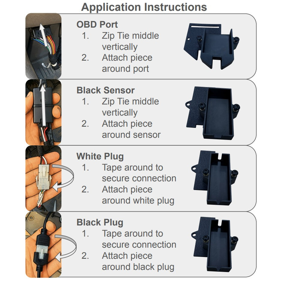Netradyne Camera Locking System – 4 Piece Set (Current Camera Model)
