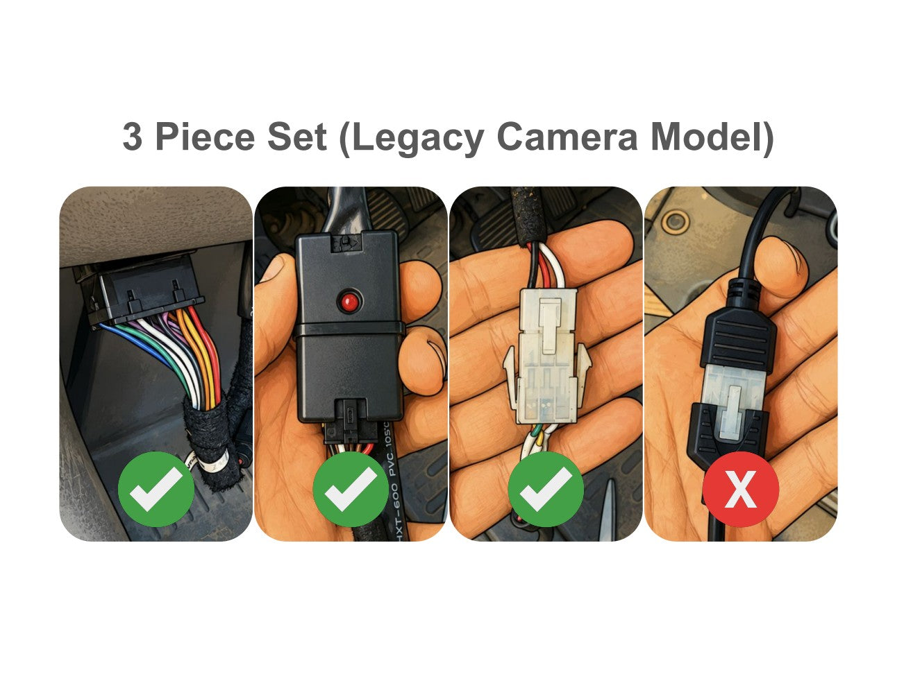 Netradyne Camera Locking System – 3 Piece Set (Legacy Camera Model)