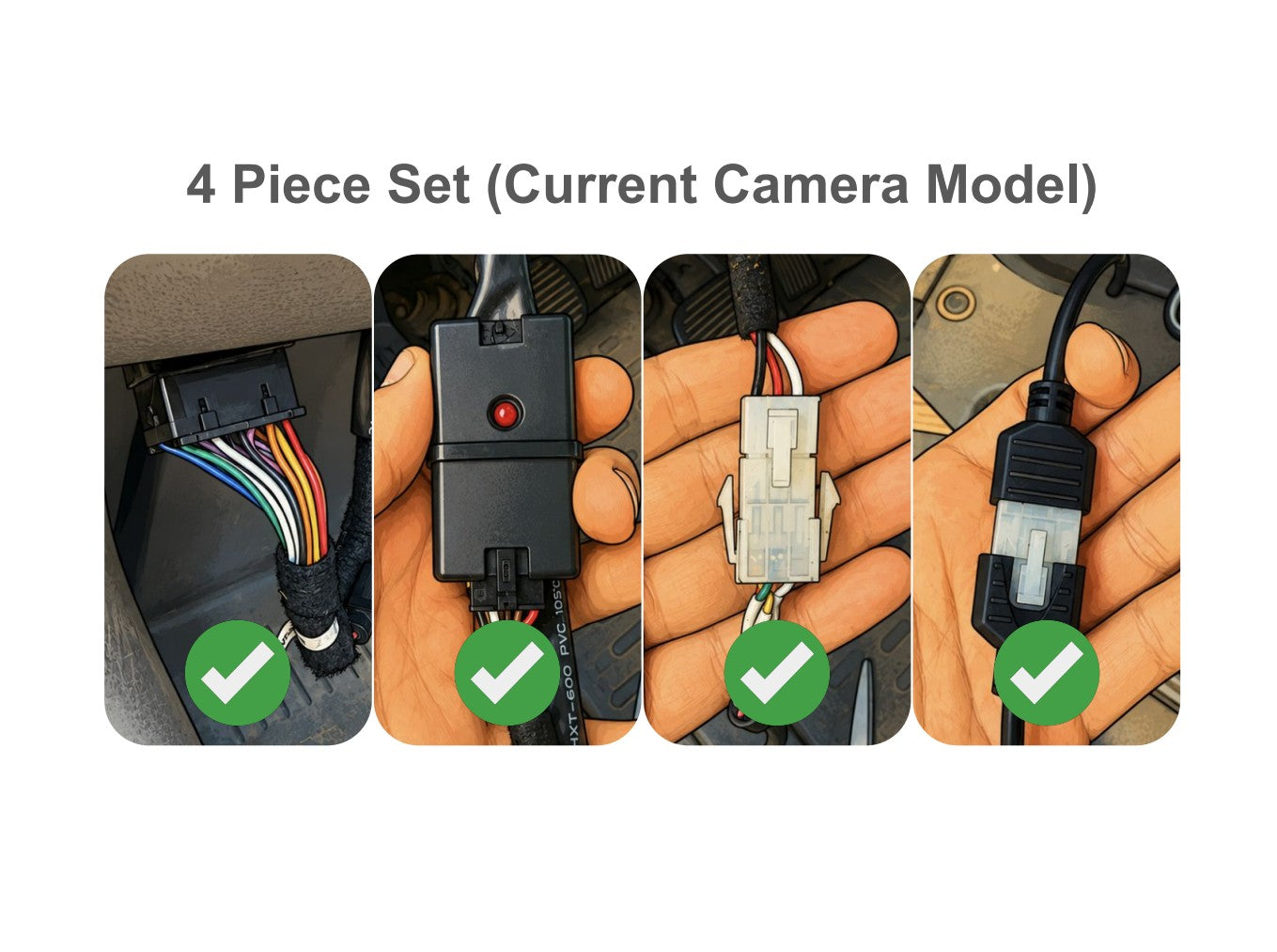 Netradyne Camera Locking System – 4 Piece Set (Current Camera Model)